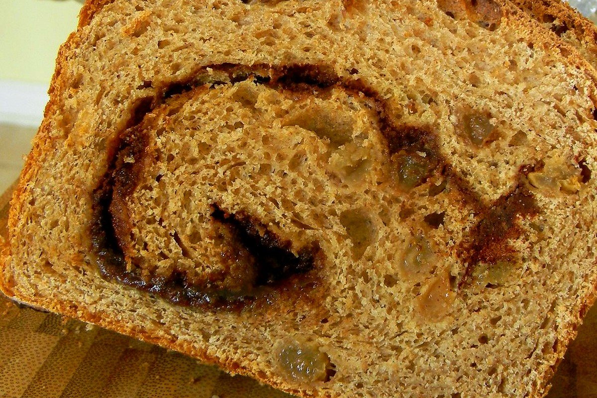 STEP 05 for High Protein Sourdough Apple Fritter Loaf: Swirl Cinnamon Protein Crumble on Top